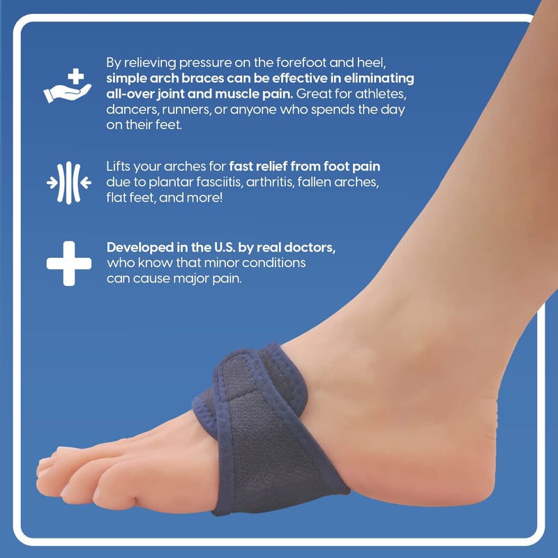 Dr. Frederick's Original Arch Support Brace - 2 ct - Orthotic Wraps for Plantar Fasciitis & Flat Feet - Foot Pain Relief for Men & Women - Image 5